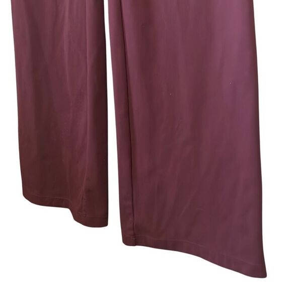 Iuga High Waist Flare Leggings Yoga Pants Medium Athleisure Burgundy - Picture 3 of 6